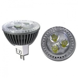 LED žárovka MR16 (GU5,3) 4W 3x LED bílá teplá 12V