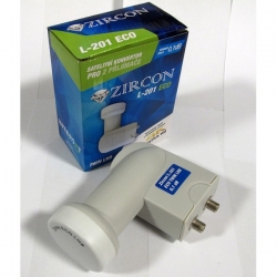 Zircon LNB Twin konvertor L-201 ECO 0,1dB