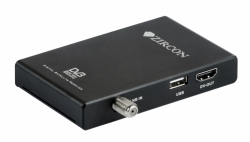 Zircon mini Box HD DVB-S2 Irdeto PVR černý