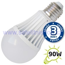 Žárovka LED E27 15W 16x LED 2835 A60 bílá teplá 1200lm 230V