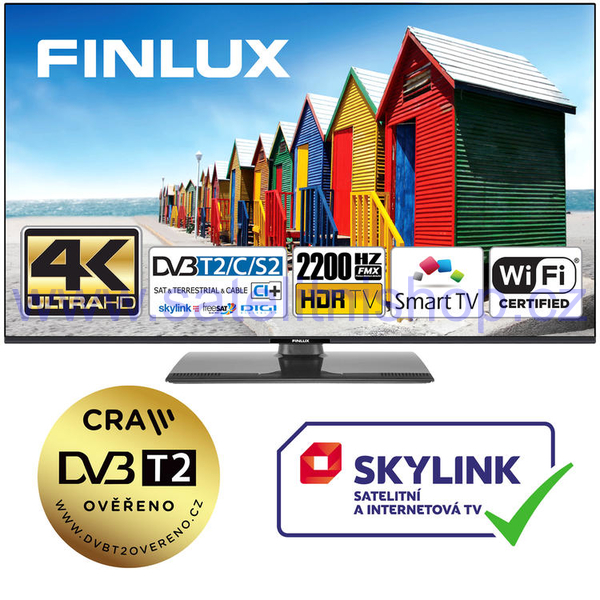 Finlux TV 55FUF8260 - HDR UHD T2 SAT WIFI SKYLINK LIVE-
