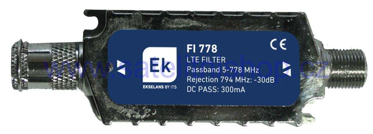 Filtr LTE ITS FI 780 vnitřní (propustný pro 5-780MHz, do 58 kanálu)