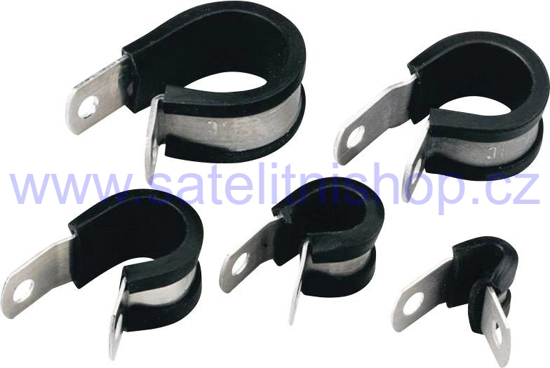 Kabelová objímka ocelová potažená gumou pro průměr kabelu 10,0mm