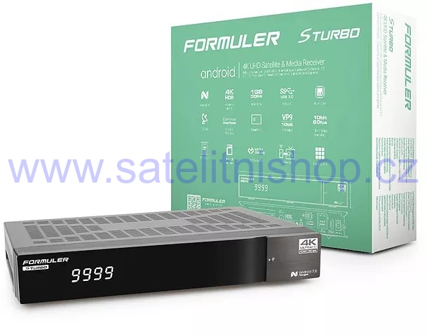 Formuler S Turbo- Full HD satelitní přístroj, Android