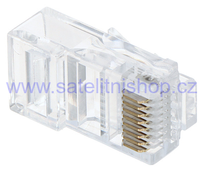 Konektor RJ-45 drát nestíněný průchozí typ EZ