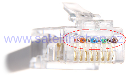 Konektor RJ-45 drát nestíněný průchozí typ EZ