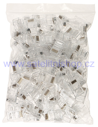 Konektor RJ-45 drát nestíněný průchozí typ EZ