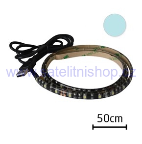 LED pásek s USB, 50 cm, bílá studená