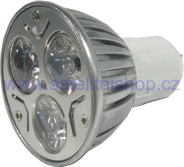LED žárovka MR16 (GU5,3) 3x1W LED bílá teplá 12V