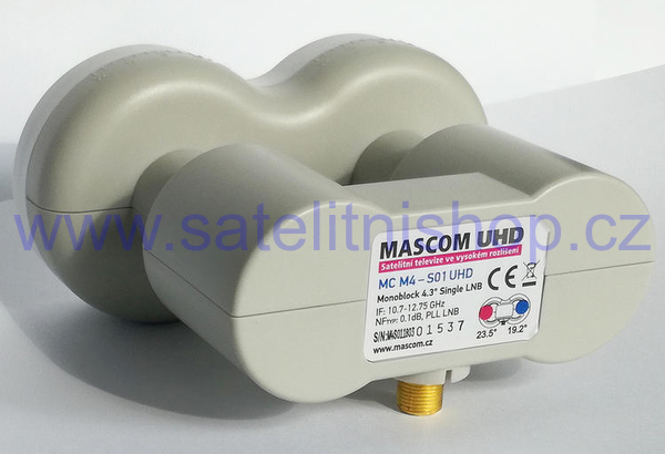 Mascom Monoblok Single MCM4S01HD Gold LNB 4,3st