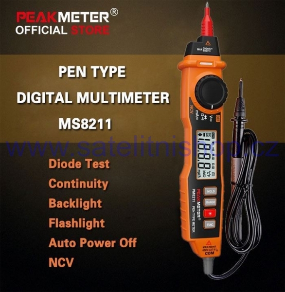 Multimetr PM8211, MS8211, automat, pen type