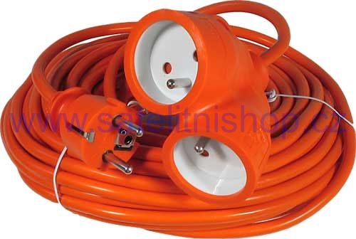 Prodlužovací přívod 230V 2x16A,3x1,5mm2,16A,oranžový 10m