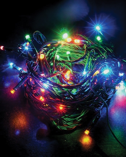 Řetěz vánoční 60 LED 10m 1V01-M vícebarevný
