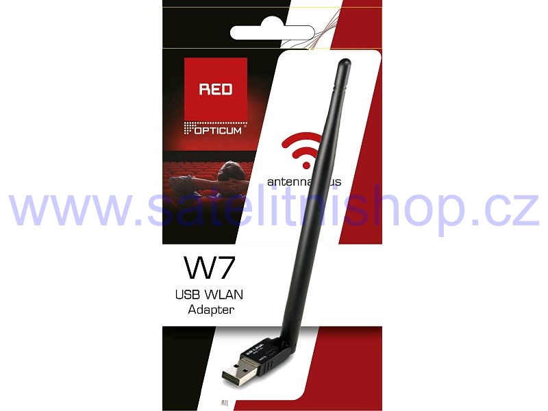 Wi-Fi USB adaptér Dongle 2,4GHz LB-LINK / Opticum W7 s anténou