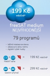 Karta freeSAT s balíčkem freeSAT plus HD