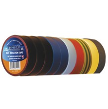 Izolační páska PVC 15/10m barevný mix 10ks