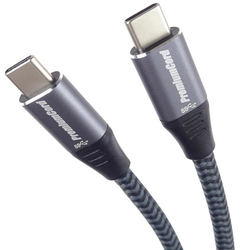 Kabel USB 3.2 USB-C male > USB-C male 1,5m bavlněný oplet